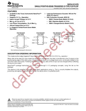 SN74LVC1G79YZPR datasheet  